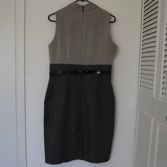 PERCEPTIONS Dress and Long-Line Jacket Set Gray 12 - Picture 3 of 13